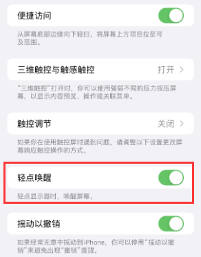 东城苹果授权维修站分享iPhone轻点无法唤醒怎么办