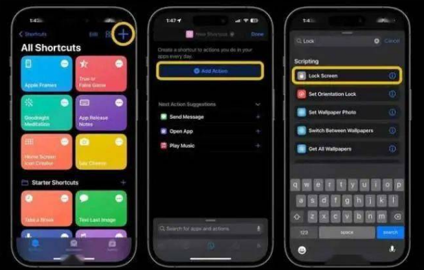 东城苹果14锁屏维修店分享iPhone14升级iOS16.4后如何创建锁屏快捷方式 